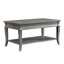 Leick Home Luna Coffee Table in Grey Wash