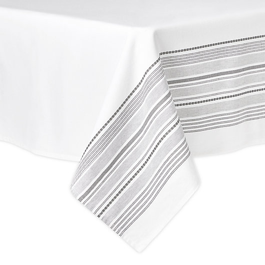 Alternate image 1 for Artisanal Kitchen Supply® Ashbury Tablecloth in White