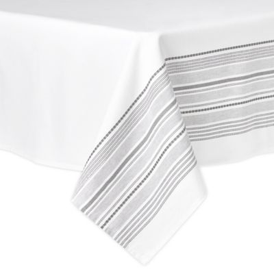 Artisanal Kitchen Supply&reg; Ashbury 60-Inch x 120-Inch Oblong Tablecloth in White