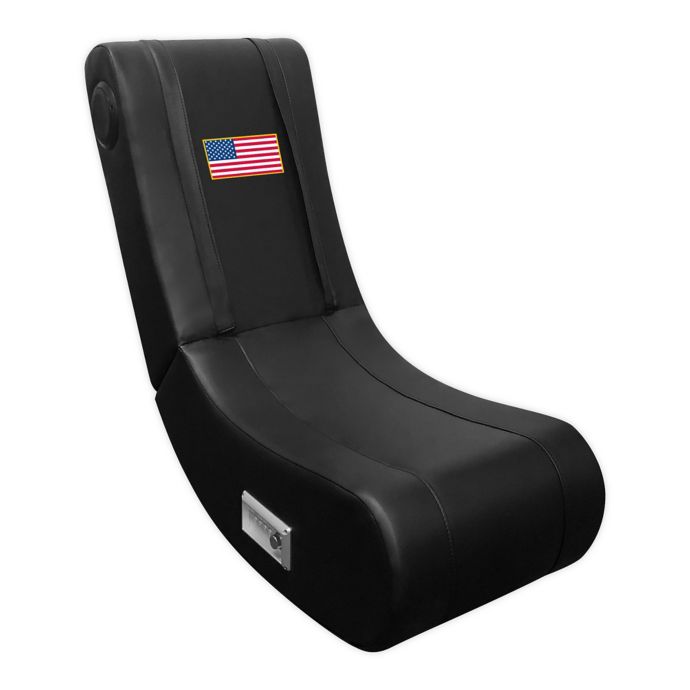 Game Rocker 100 Gaming Chair With American Flag Logo In Black Bed Bath Beyond