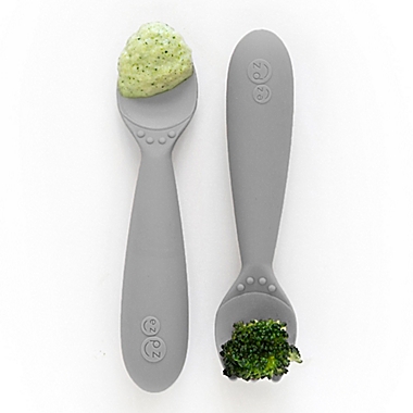 ezpz&trade; Mini Utensils in Grey (Set of 2). View a larger version of this product image.