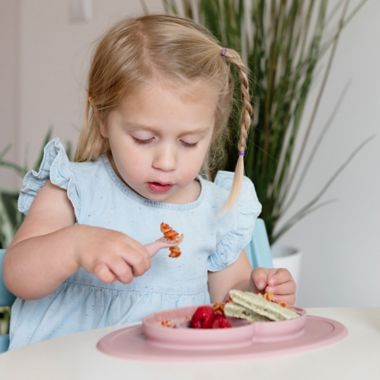 ezpz&trade; Mini Utensils in Grey (Set of 2). View a larger version of this product image.