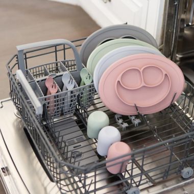 ezpz&trade; Mini Utensils in Grey (Set of 2). View a larger version of this product image.