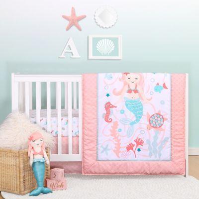 little mermaid crib bedding