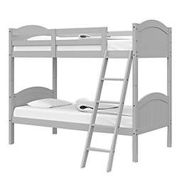 Thomasville Kids Lenox Rubberwood Convertible Twin Bunk Bed in White