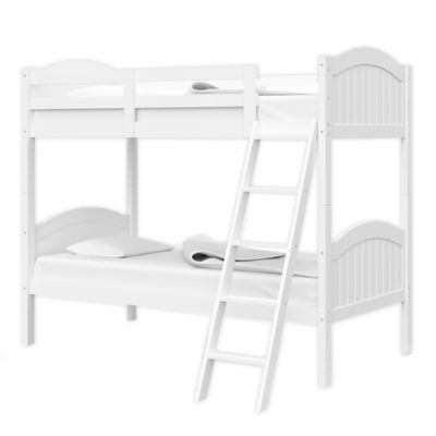 Thomasville Kids Lenox Rubberwood Convertible Twin Bunk Bed in White