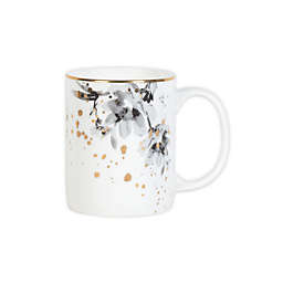 Olivia & Oliver™ Harper Splatter Gold Floral Mug in Grey