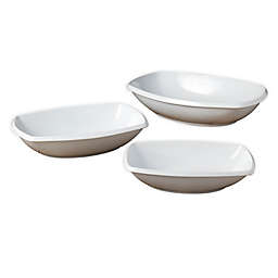 Denmark® 3-Piece Rectangular Serving Bowl Set in White