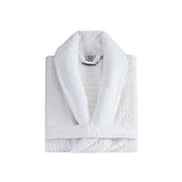 Paradise Luxury Collection Small/Medium Unisex Turkish Cotton Bathrobe in White