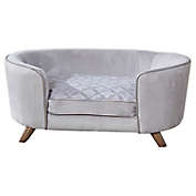 Enchanted Home Pet&reg; Quicksilver II Sofa Pet Bed in Silver