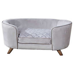 Enchanted Home Pet® Quicksilver II Sofa Pet Bed in Silver