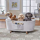 Alternate image 1 for Enchanted Home Pet&reg; Quicksilver II Sofa Pet Bed in Silver