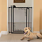 Alternate image 0 for Richell Tall One-Touch Metal Mesh Pet Gate in Black