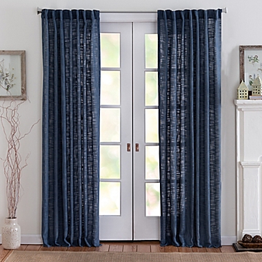 Eastwood 95-Inch Rod Pocket Window Curtain Panel in Denim. View a larger version of this product image.