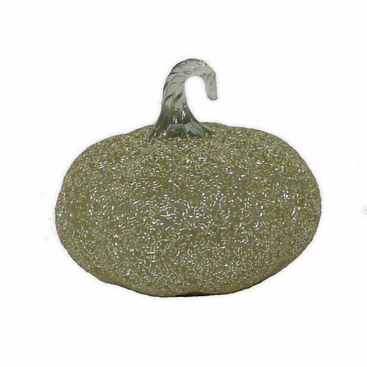 Alternate image 1 for Bee & Willow™ Home 6-Inch Small Beaded Glass Pumpkin in Gold