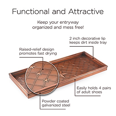 Good Directions Circles Boot Tray in Venetian Bronze. View a larger version of this product image.