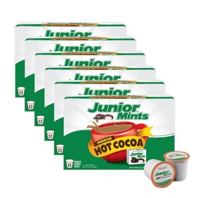 Junior Mints&reg; Premium Hot Cocoa Pods for Single Serve Coffee Makers 72-Count