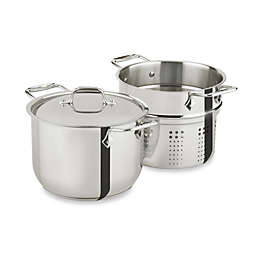 All-Clad Stainless Steel 6-Quart Pasta Pot with Insert