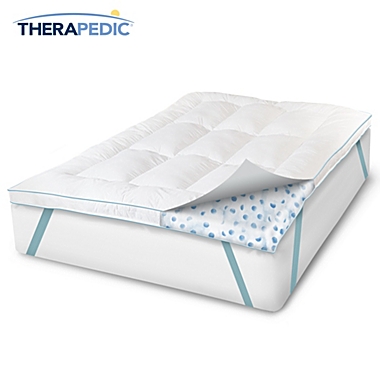 Therapedic&reg; California King MemoryLOFT&trade; EuroGEL Deluxe Bed Topper. View a larger version of this product image.
