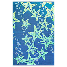 Mad Mats® Starfish 5' x 8' Indoor/Outdoor Area Rug in Blue/Green