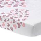 Alternate image 0 for Lambs &amp; Ivy&reg; Heart To Heart Fitted Crib Sheet in Pink/White