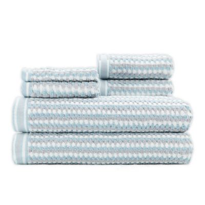 blue grey bath towels