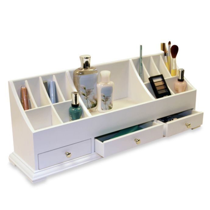 Large Personal Organizer in White Bed Bath & Beyond