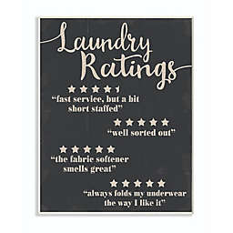 Laundry Rating Five Stars Wall Plaque