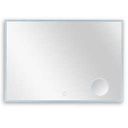 Rectangular 28-Inch x 36-Inch LED Frameless Bathroom Makeup Mirror