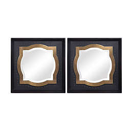 UTTERMOST Anisah 14-Inch x 14-Inch Square Moroccan Mirrors in Bronze (Set of 2)