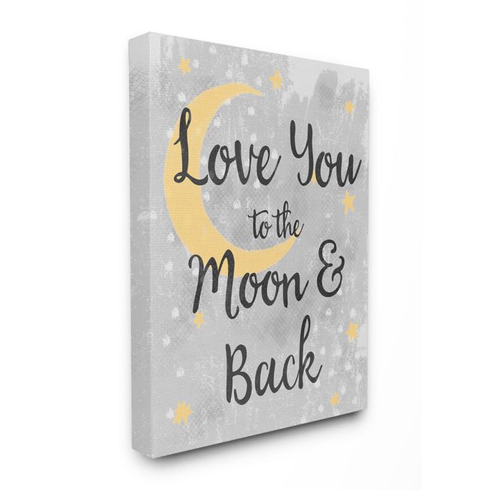 Love You Moon Nursery Canvas Wall Art Bed Bath Beyond