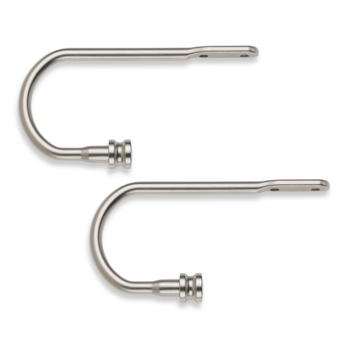 Cambria My Room Drapery Holdbacks In Brushed Nickel Set Of 2
