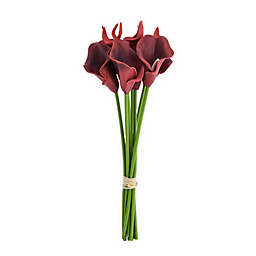 Elements 13-Inch Faux Calla Bouquet in Rosewood
