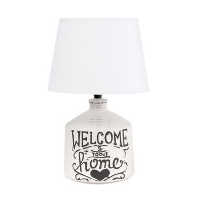 white farmhouse table lamp