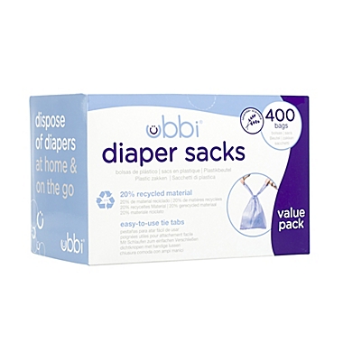 Ubbi&reg; 400-Count Diaper Sacks in Periwinkle. View a larger version of this product image.