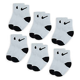 Nike® 6-Pack Swoosh Logo Socks in White/Black