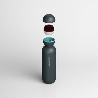 Drinkfinity&reg; 20 oz. Water Bottle in Onyx. View a larger version of this product image.