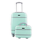 Alternate image 0 for American Sport Plus Varsity 2-Piece Carry On Luggage Set in Mint