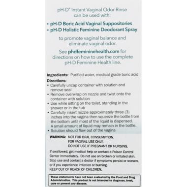 pH-D 3 oz. Vaginal Odor Rinse. View a larger version of this product image.