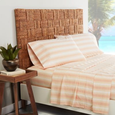 Tommy Bahama&reg; Diamond Another Day Pillowcases in Burnt Coral (Set of 2)