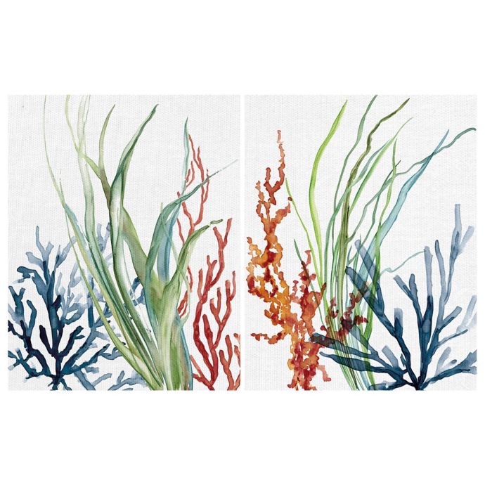 Carol Robinson Ocean Magic I Ii Gallery Canvas Wall Art Set Of 2 Bed Bath Beyond