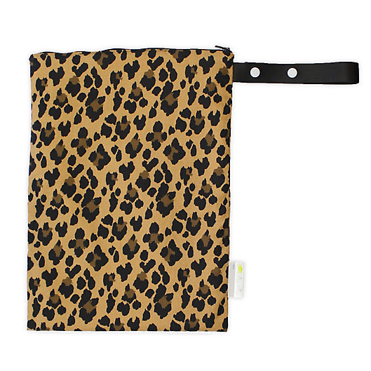 Alternate image 1 for Itzy Ritzy® Travel Happens™ Sealed Wet Bag in Leopard