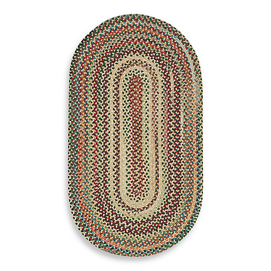 Alternate image 1 for Capel Rugs Sherwood Forest Oval Braided Rug in Wheat