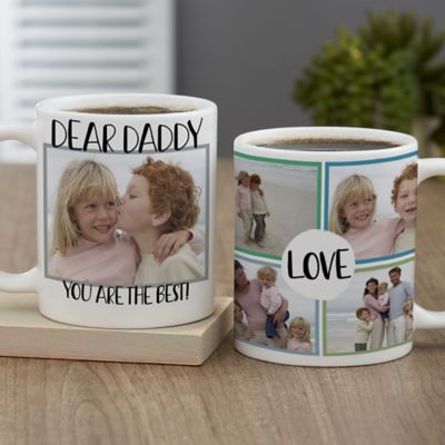 Love Photo Collage Personalized Coffee Mug for Him 11 oz.