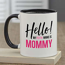 My New Name Is...Personalized 11 oz. Coffee Mugs for Her in Black