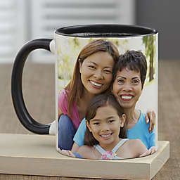 Photo Personalized 11 oz. Coffee Mug for Her in Black