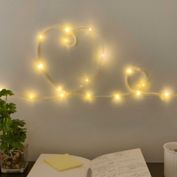 Kikkerland&reg; 10-Foot LED Rope String Lights in Silver