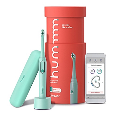 Hum Rechargeable Electric Toothbrush Starter Kit in Teal. View a larger version of this product image.