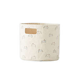 Pehr Just Hatched Bunny Small Canvas Storage Bin in Blue