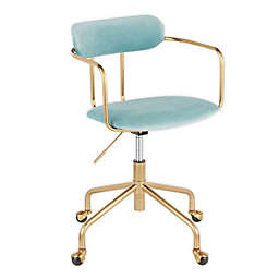 LumiSource® Demi Office Chair in Gold/Blue